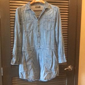 Blank NYC denim shirt dress